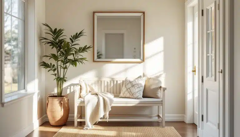 discover how to transform your small foyer into a stylish and functional space with a space-saving entryway bench. get tips on design, organization, and maximizing storage while maintaining aesthetic appeal.