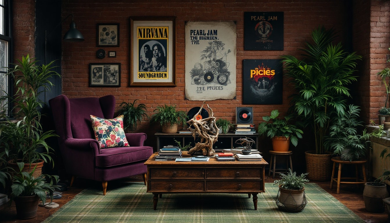 Embracing the grunge aesthetic: tips to infuse your interiors with retro edge