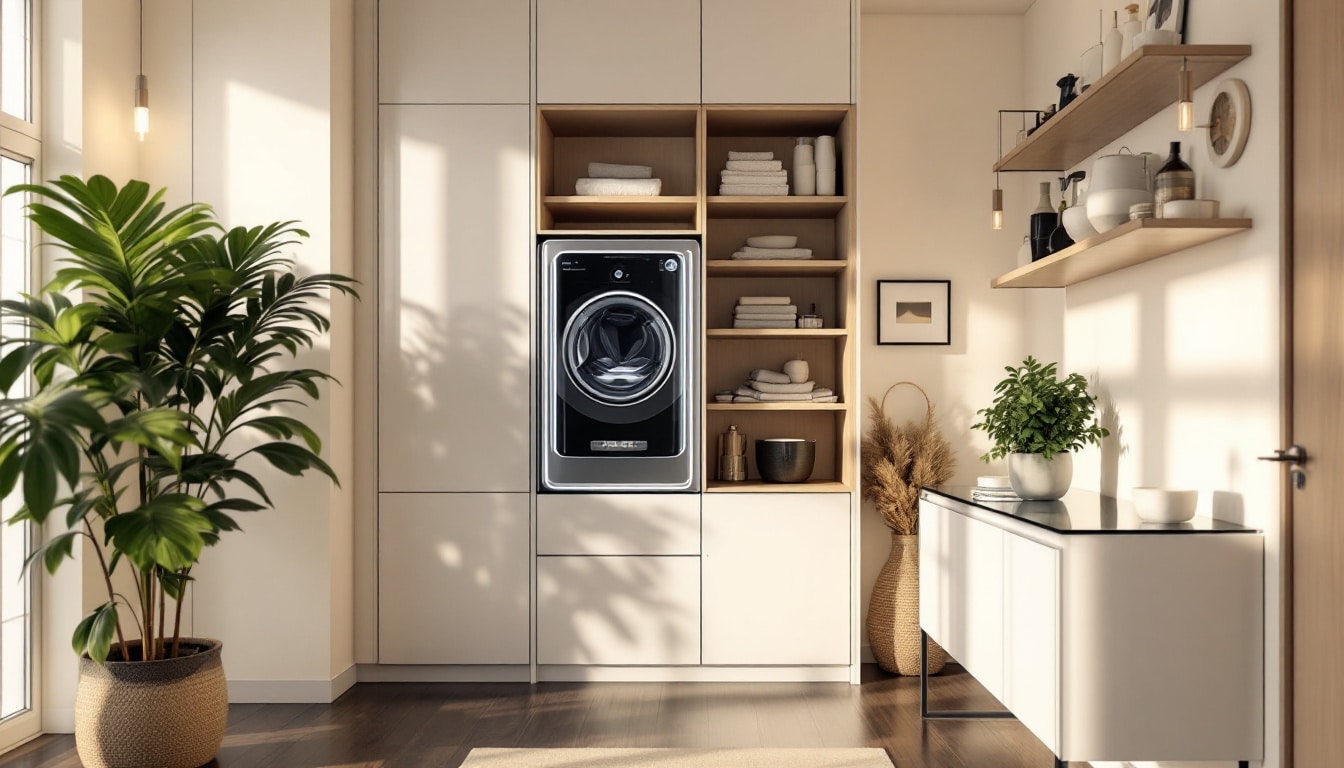 Transform your laundry room with this innovative space-saving solution that eliminates the need for bulky drying racks