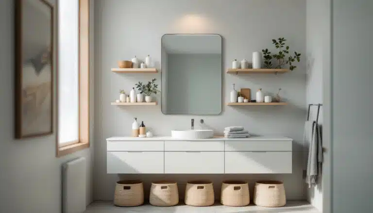 discover innovative storage solutions designed for small bathrooms that effectively reduce clutter while promoting a serene and calming atmosphere. transform your limited space into a tidy oasis with practical ideas and clever organization tips.