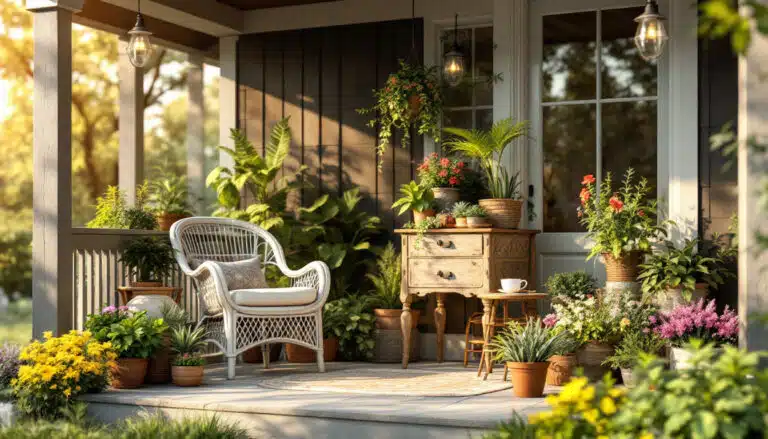 discover over 50 beautifully realistic faux plants that will enhance your front porch decor. perfect for adding a touch of greenery without the maintenance, these stunning designs are ideal for any home style.