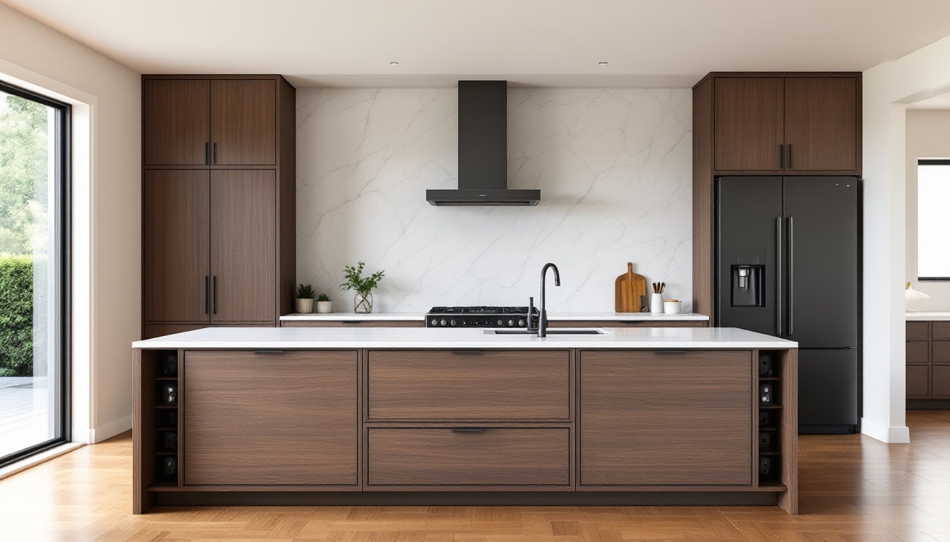 Innovative kitchen socket designs that cleverly hide clutter and create a sleek, minimalist backsplash