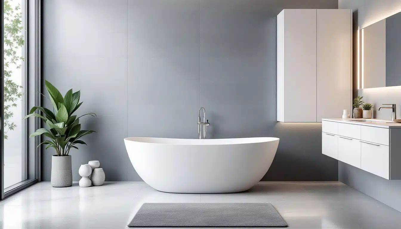 discover the ultimate solution for freestanding tubs with this innovative bathroom furniture piece. designed to tackle the biggest challenges, it combines style and functionality, transforming your bathroom into a luxurious retreat.