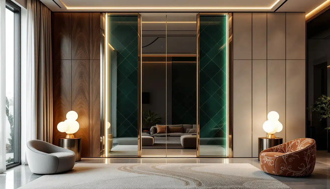 Ceiling panelling trends for 2025 – but on walls!  You heard it here first