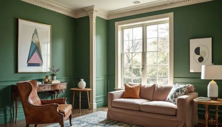 explore the ideal fusion of tradition and contemporary style with this timeless benjamin moore green paint color, perfect for enhancing any space with a touch of elegance and sophistication.